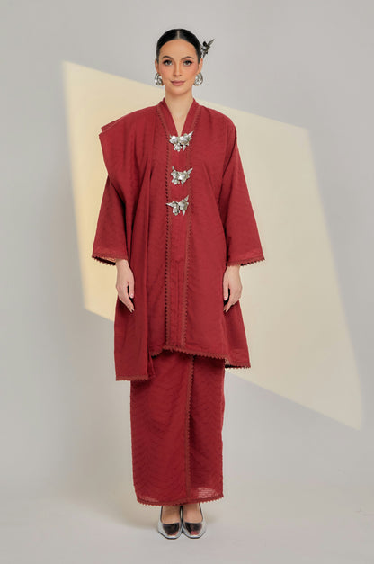 Bidasari Kebaya Embroidery Lace with Selendang