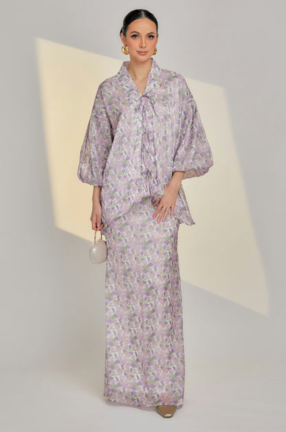Jardin Jasmine Shimmer Alana Kurung With Bows (Fully Lined) [To be shipped from 30th of March]