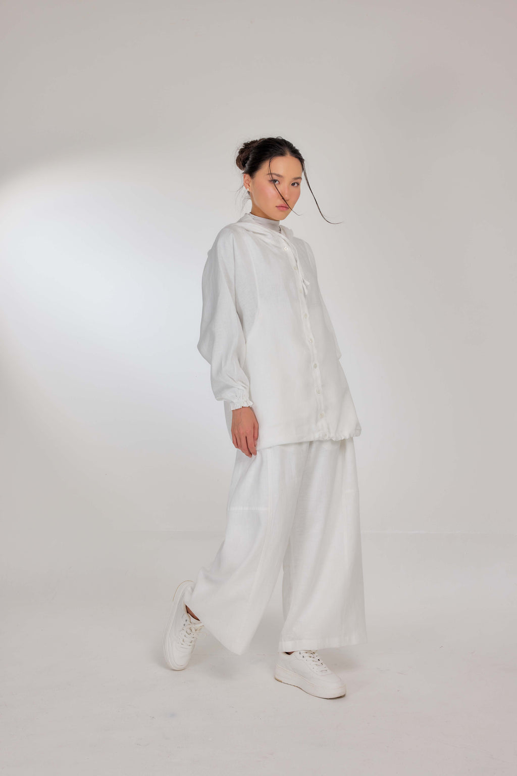 08 - Purity - Pure Hemp Linen Button-Up Hooded Jacket