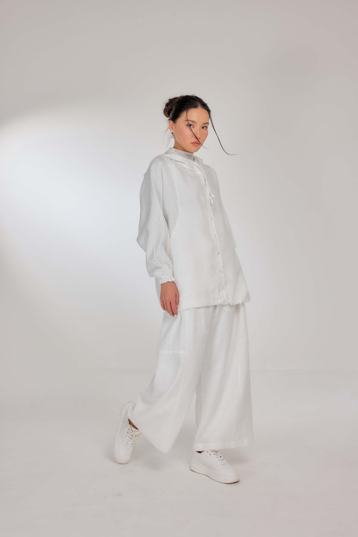 08 - Purity - Pure Hemp Linen Button-Up Hooded Jacket