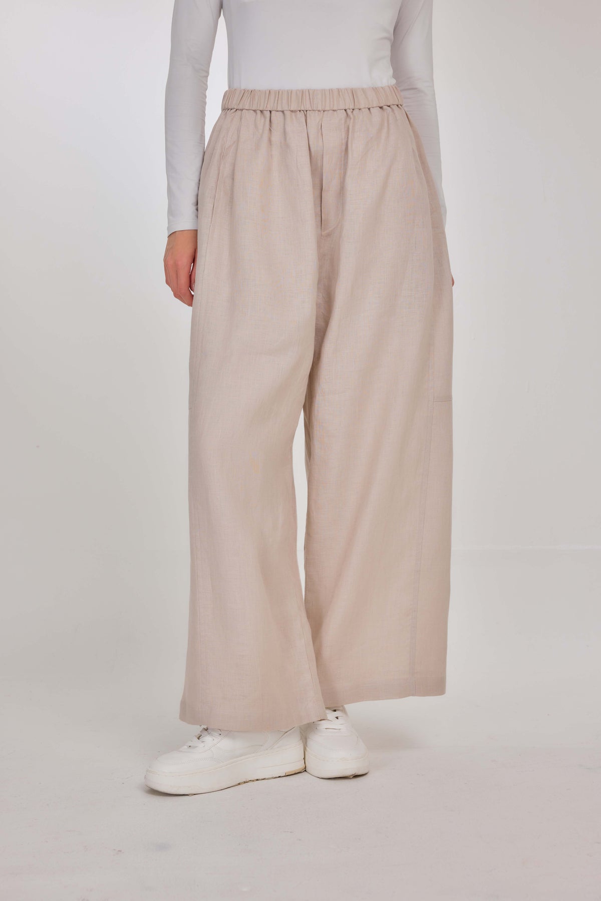 09 - Sand Nude - Pure Hemp Linen Roamer Pants