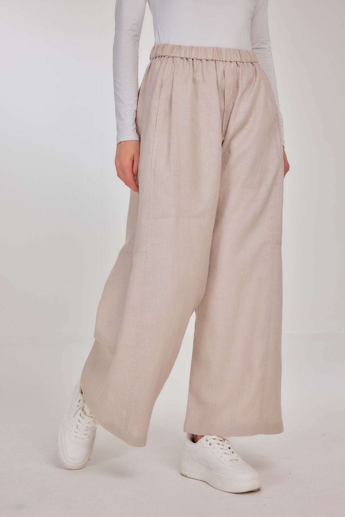 09 - Sand Nude - Pure Hemp Linen Roamer Pants