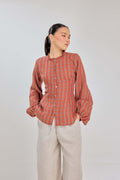 01 - Saffron - Grand Tralala Pure Linen Shirt With Mother Of Pearl Buttons