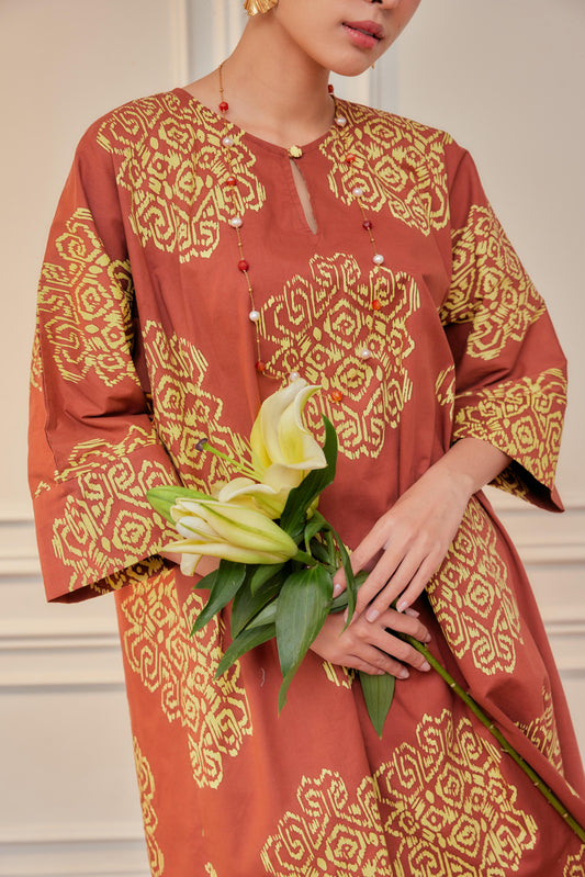 Authentic Batik Kurung in Teja