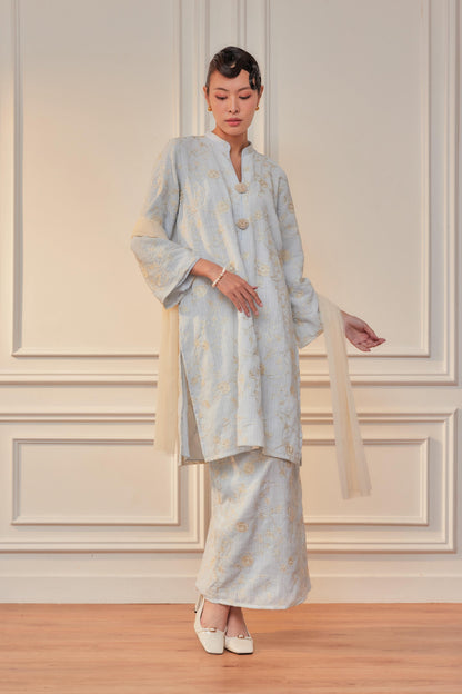 Nelissa Embroidered Kurung (Full Lining)