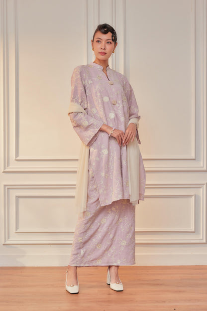 Nelissa Embroidered Kurung (Full Lining)