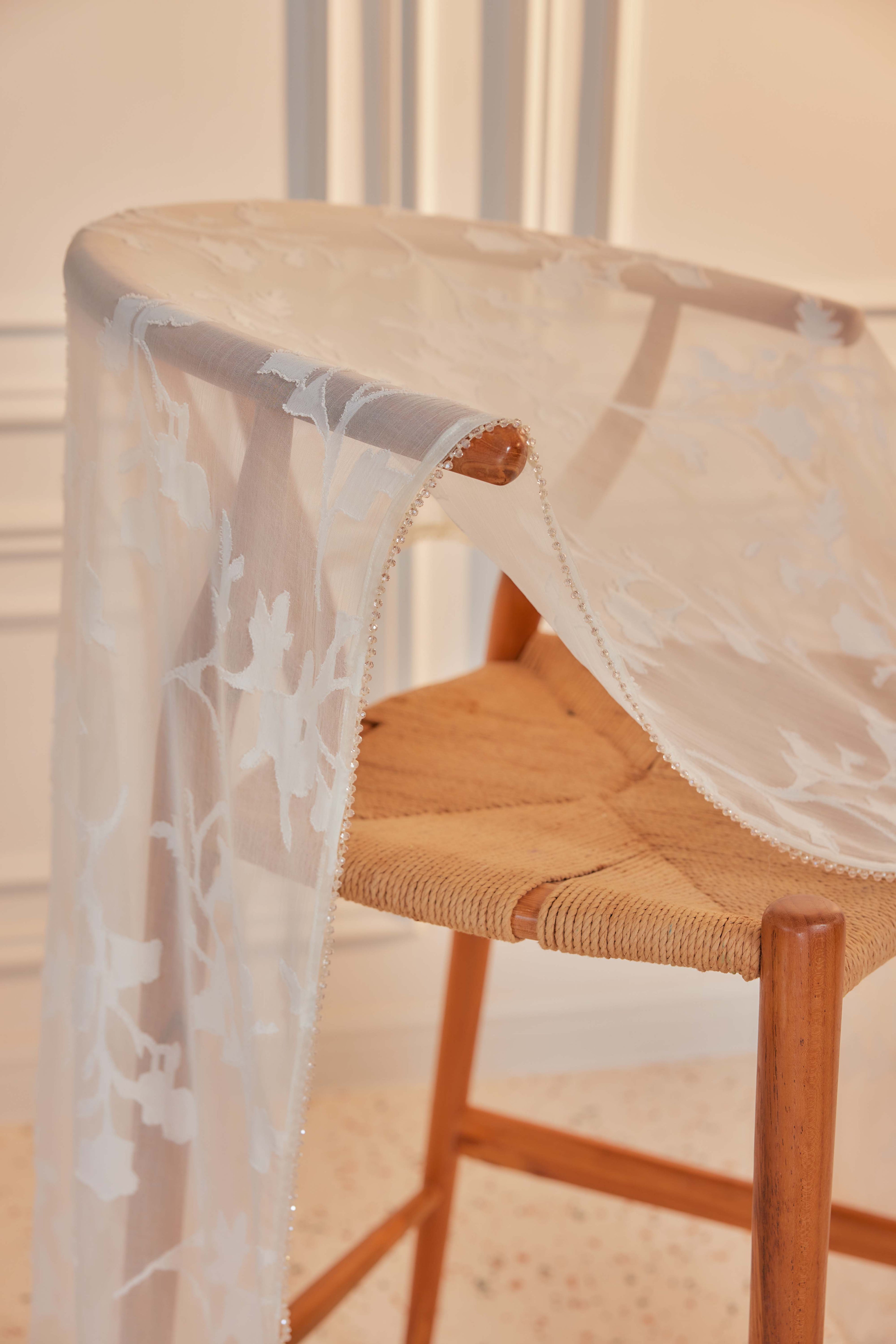 Indah Pelangi Kebarung in Klasik Vanila – The Beaded Edition, Fully Lined