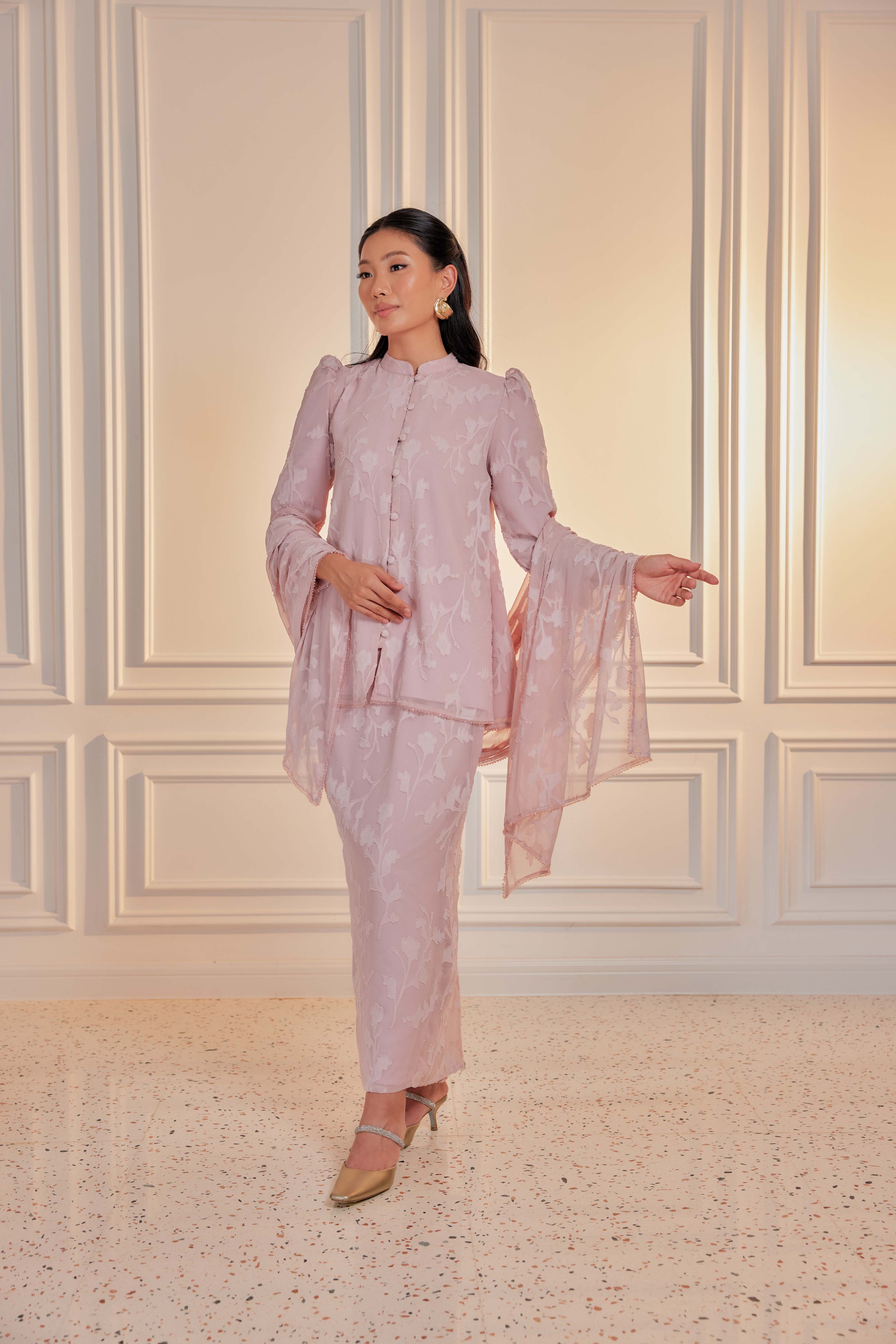 Indah Pelangi Kebarung in Jambu Air – The Beaded Edition, Fully Lined