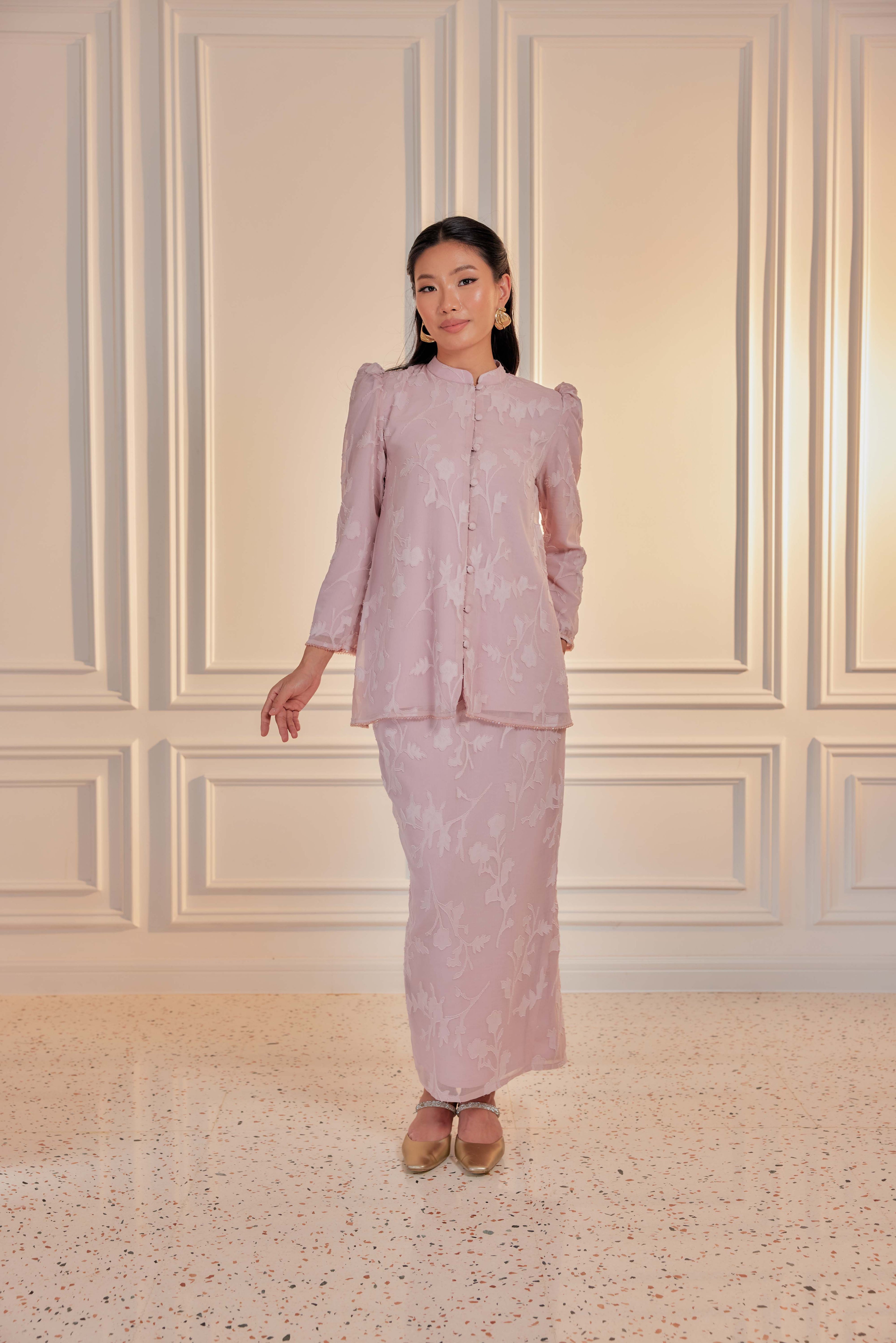 Indah Pelangi Kebarung in Jambu Air – The Beaded Edition, Fully Lined