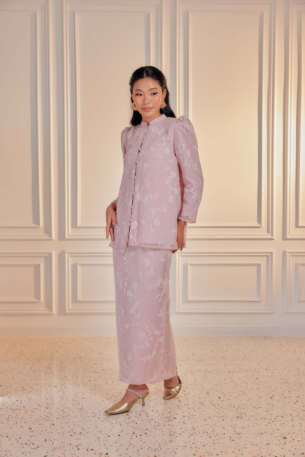 Indah Pelangi Kebarung in Jambu Air – The Beaded Edition, Fully Lined