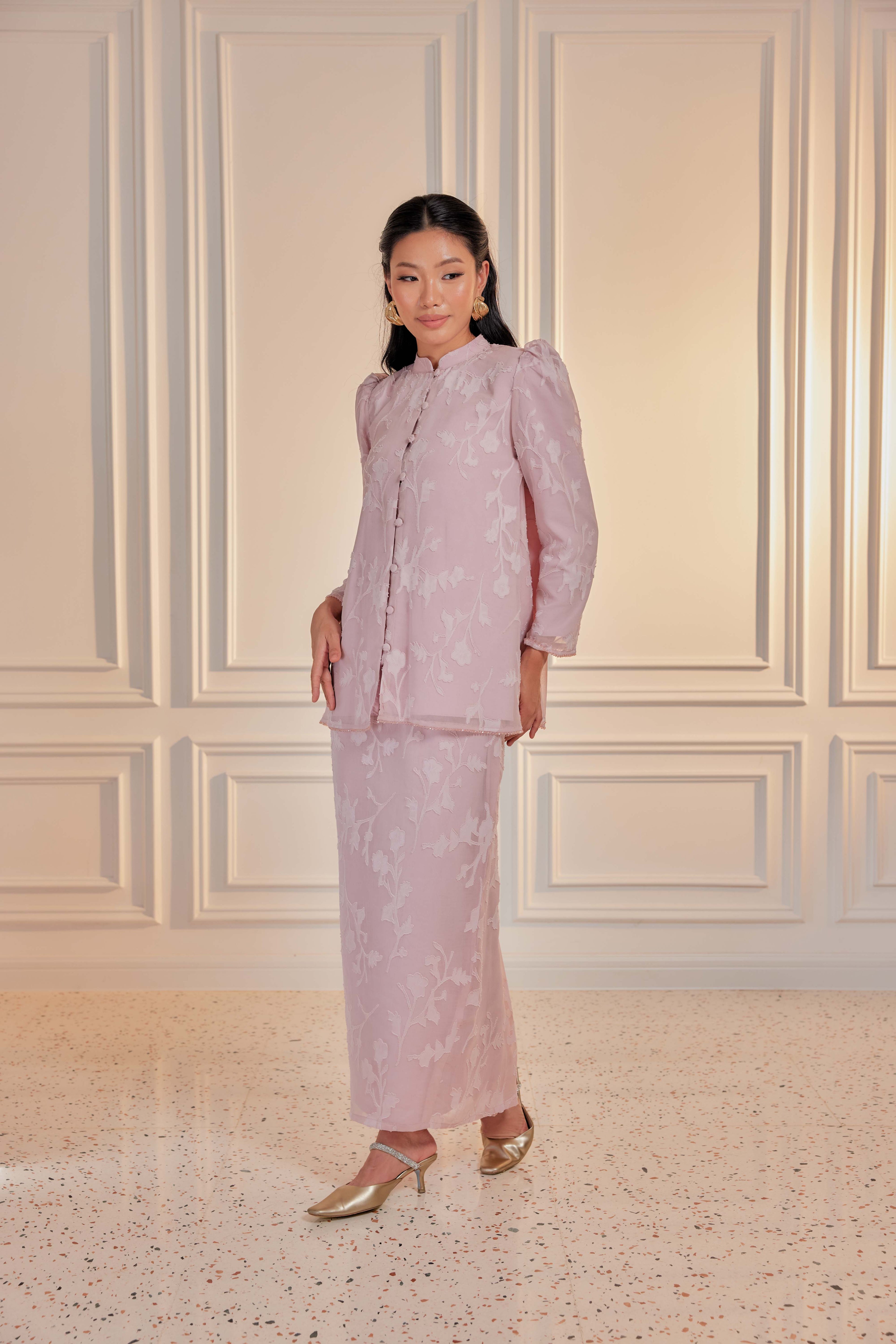 Indah Pelangi Kebarung in Jambu Air – The Beaded Edition, Fully Lined