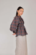01 - Linen Blouse with Buttons