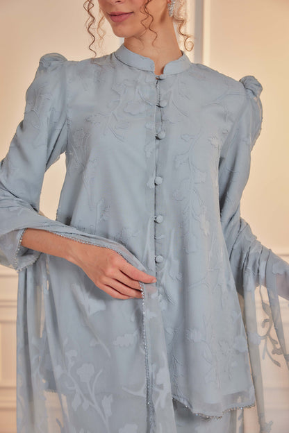 Indah Pelangi Kebarung in Bayu Biru – The Beaded Edition, Fully Lined