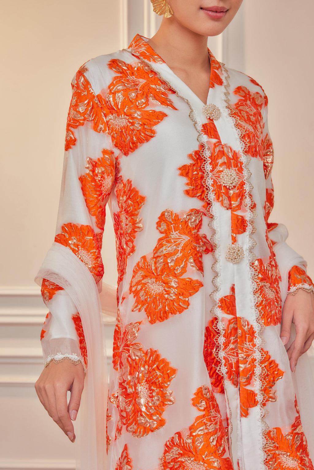 Raia Kebaya Organza Lace Set (Full Lining)