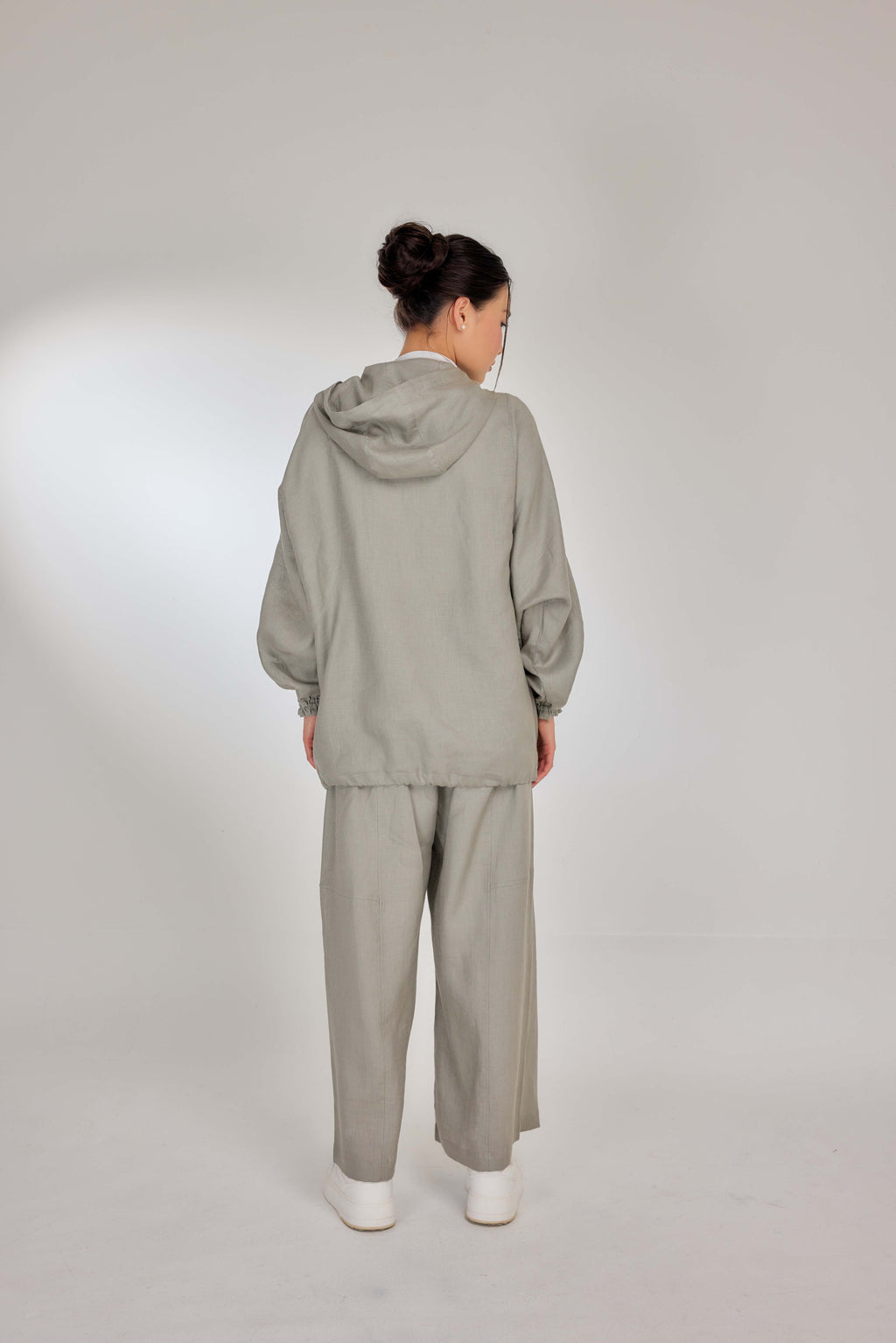 02 - Urban - Pure Hemp Linen Button-Up Hooded Jacket