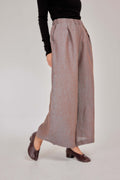 07 - Relaxed Barrel Mélange Pure Linen Pants in Glacier Haze