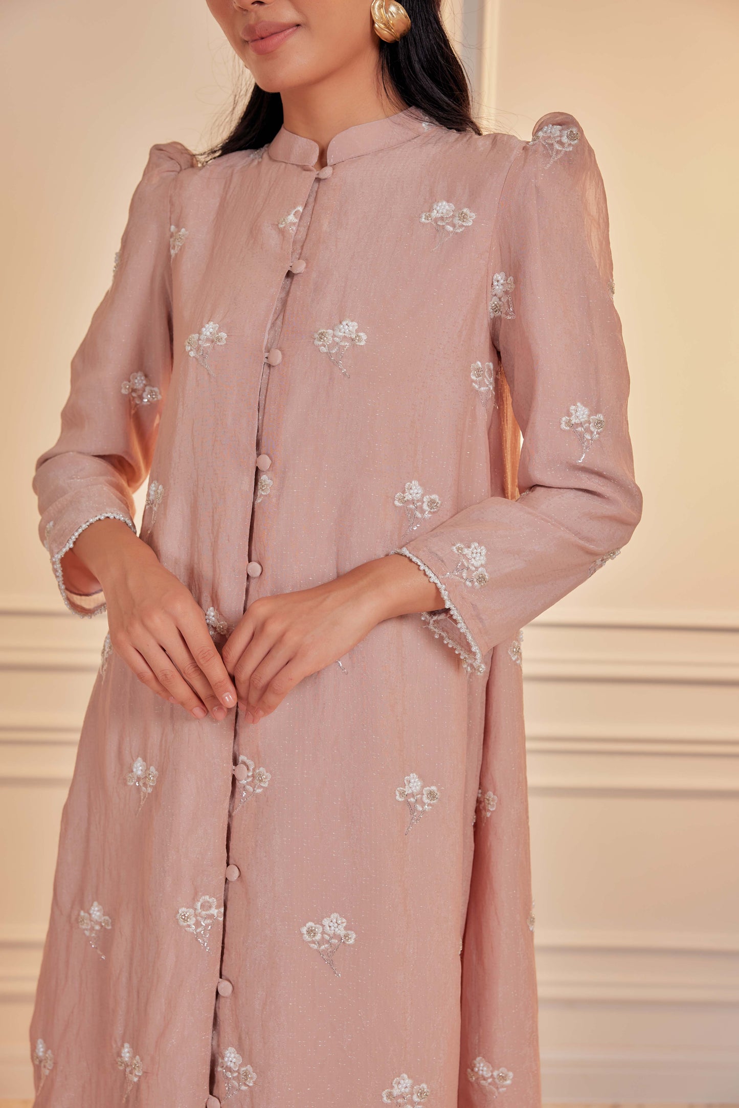 Tembikar - Mutiara Embellished Kebarung Set (Full Lining)