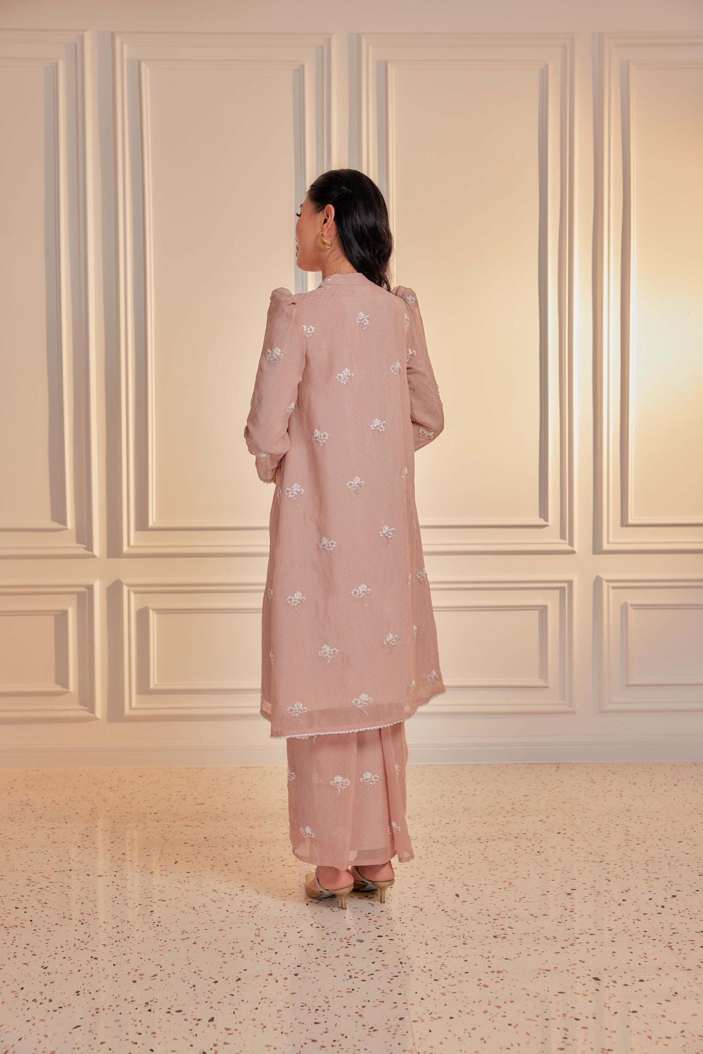 Tembikar - Mutiara Embellished Kebarung Set (Full Lining)